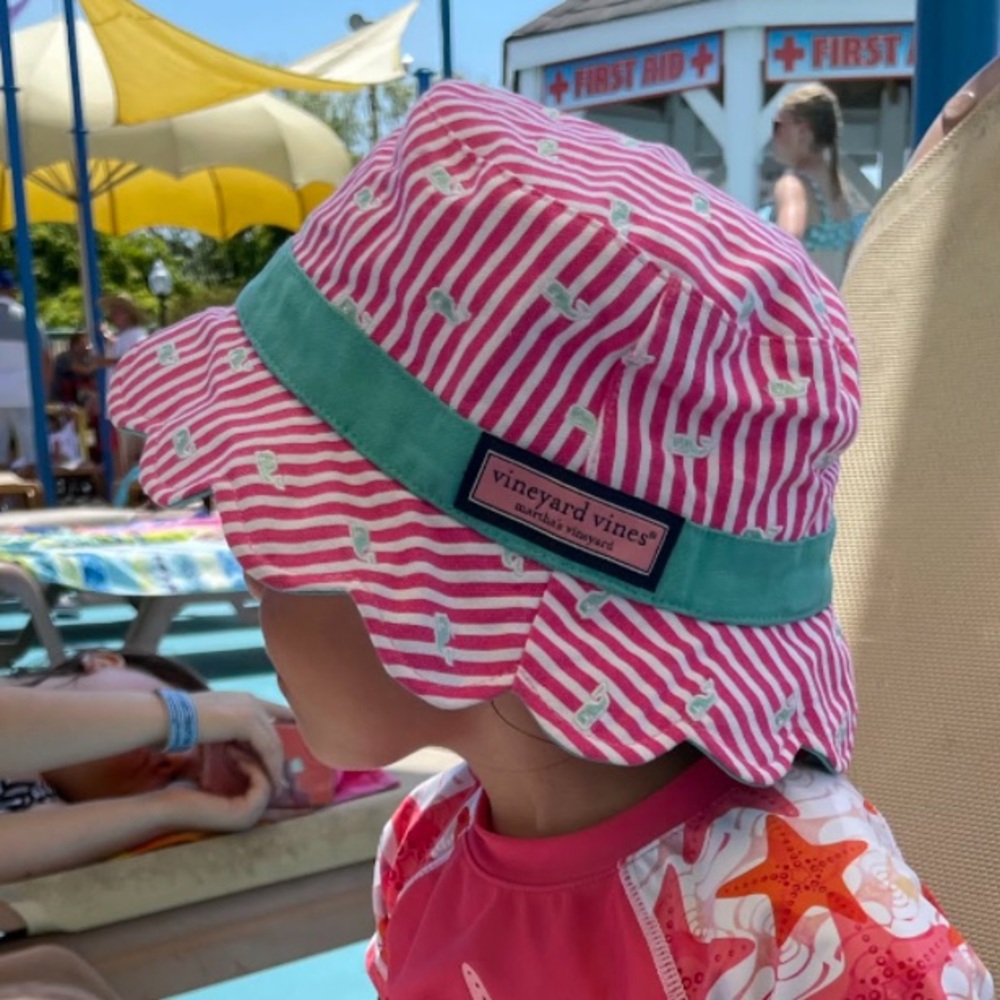 Vineyard Vines Pink and Blue Bucket Hat
